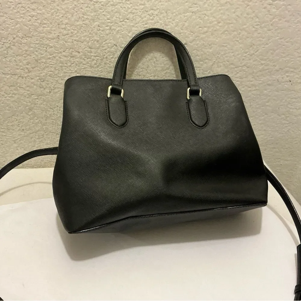 Kate Spade Black Satchel Bag crossbody multi compartment